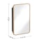 Flash Furniture Jolie 16-in. x 24-in. Medicine Cabinet w/Rounded Beveled Mirror and Reversible Metal Frame, Gold HFKHD-FM23C0401-S-GLD-GG - alternate 5